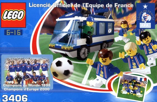 Equipe de France Team Bus LEGO Soccer set (#3406-2, 2000)