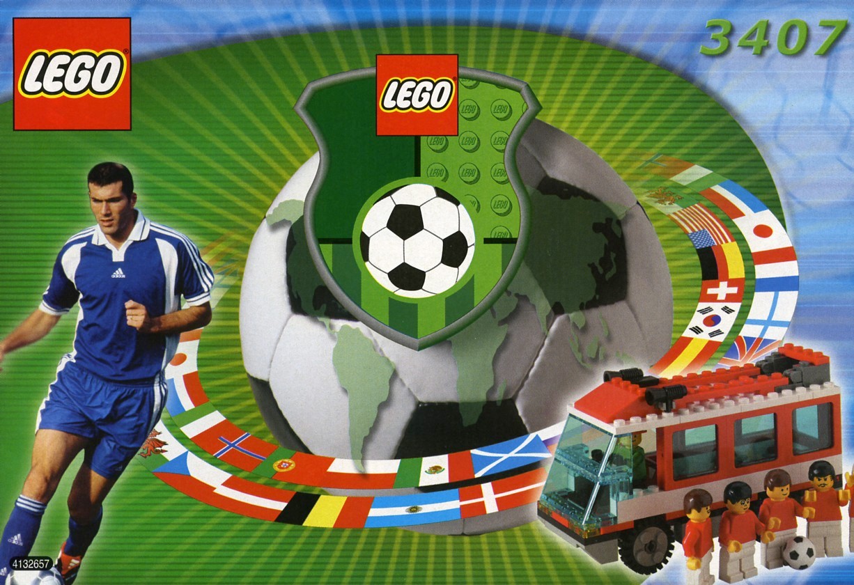 Team Bus (Red) LEGO Soccer set (#3407-1, 2000)