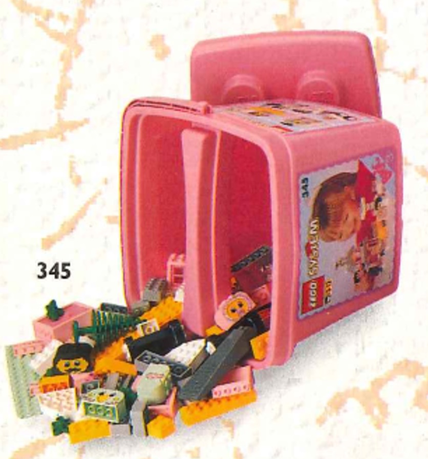 Small Bucket for Her LEGO Basic set (#345-2, 1993)