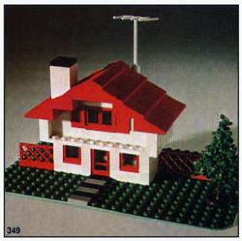 Swiss Chalet LEGO set (#349-1, 1971)