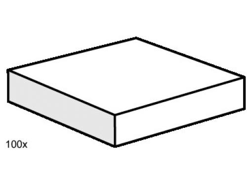 2 x 2 White Smooth Tiles LEGO Bulk Bricks set (#3493-1, 2000)