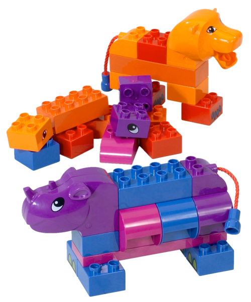 Rhino and Lion LEGO Basic Set set (#3514-1, 2003)