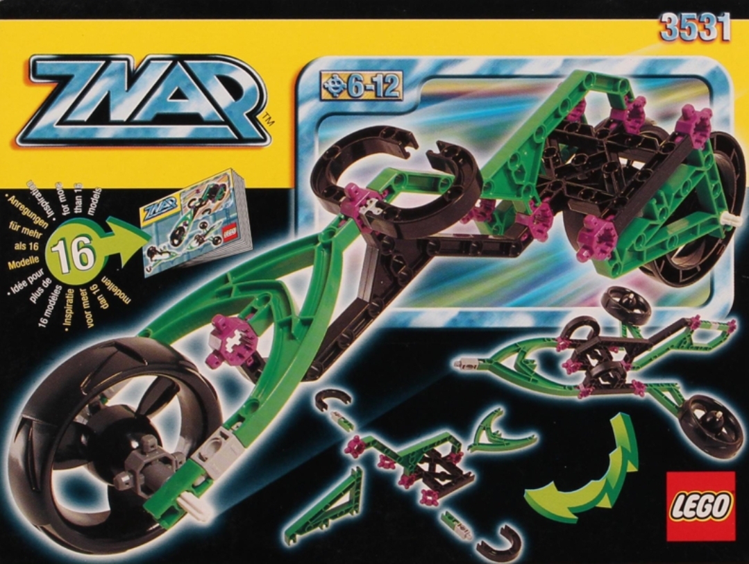 Tri-Bike LEGO Znap set (#3531-1, 1998)