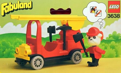 Buster Bulldog's Fire Engine LEGO set (#3638-1, 1983)