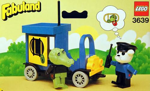 Police Car LEGO Fabuland set (#3639-1, 1984)