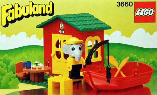 Fisherman's Cottage LEGO Fabuland set (#3660-1, 1985)