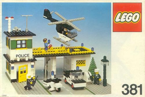 Police Headquarters LEGO set (#381-2, 1979)