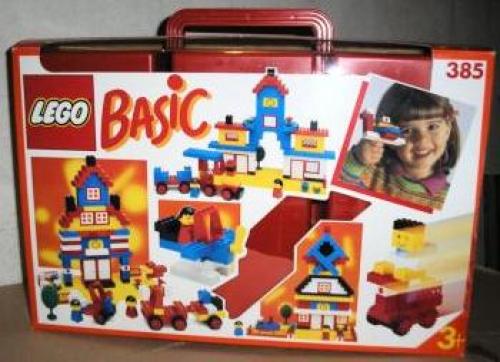 Build-N-Store Chest LEGO Basic set (#385-2, 1990)