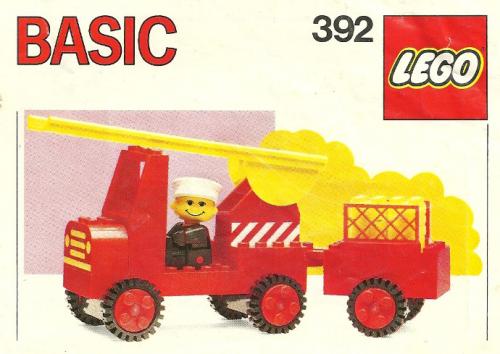Fire Engine LEGO Basic set (#392-2, 1986)