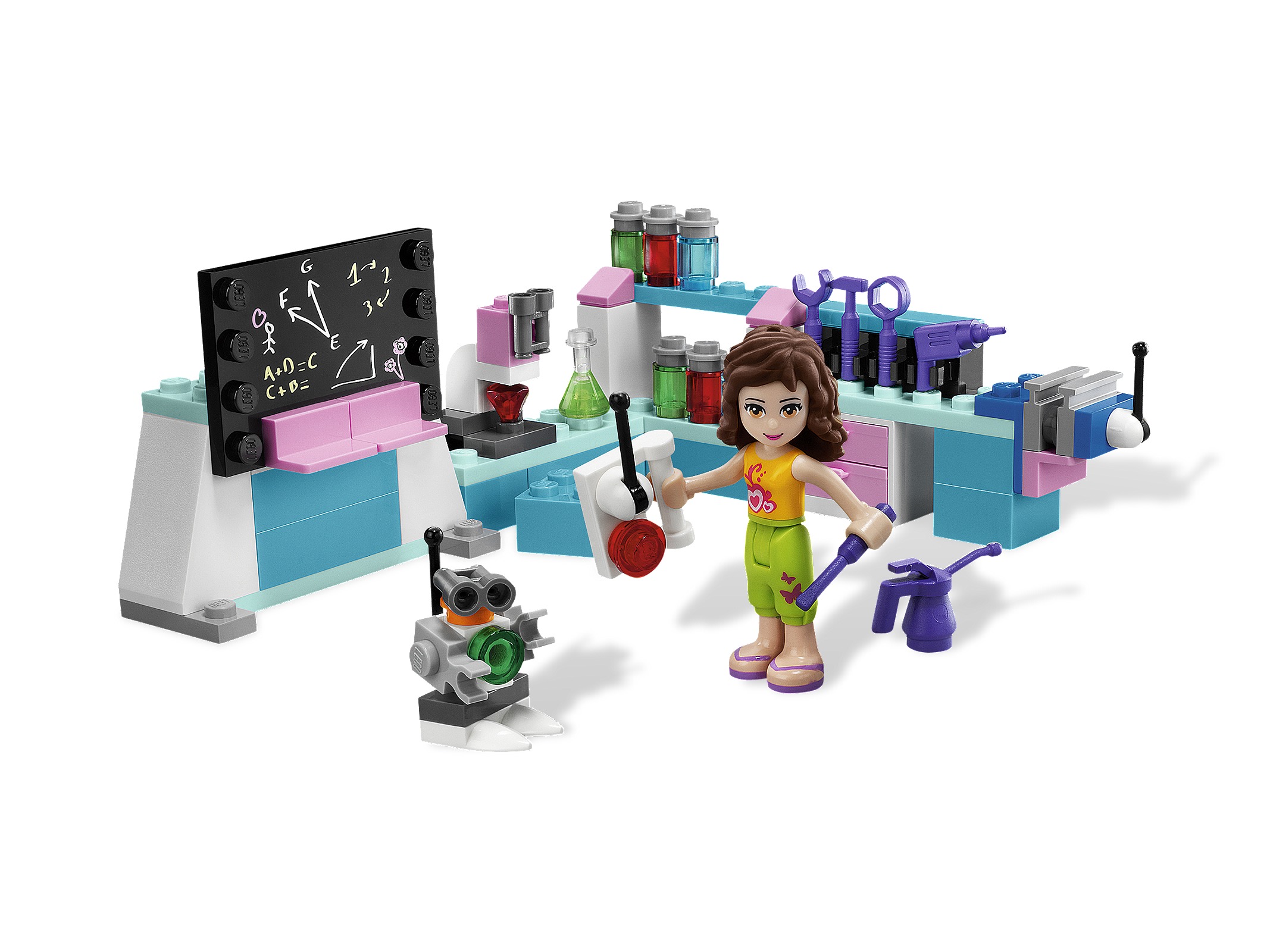Olivia's Invention Workshop LEGO Friends set (#3933-1, 2012)