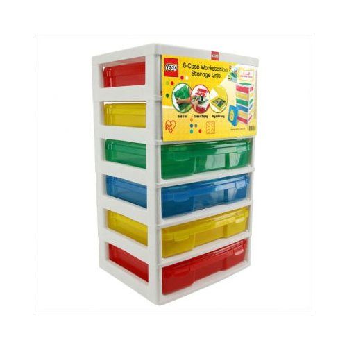 6-Case Workstation Storage Unit LEGO Storage set (#397305-1, 2012)