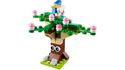 Spring Tree LEGO Monthly Mini Model Build set (#40096-1, 2014)
