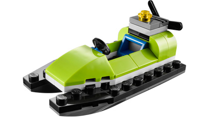 Jet-Ski LEGO Monthly Mini Model Build set (#40099-1, 2014)