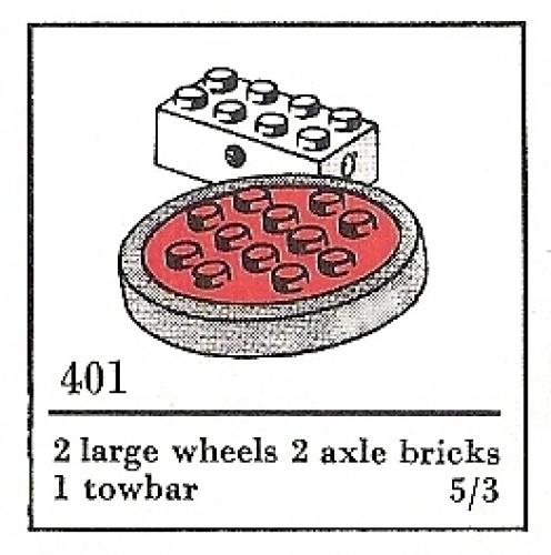 Large Wheels with Axles (The Building Toy)