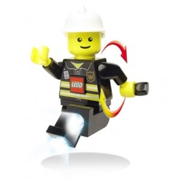 Firefighter Dynamo Flashlight LEGO Houseware set (#4041268212190-1, 2011)