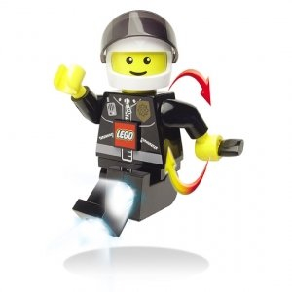 Motorcycle Police Dynamo Flashlight LEGO Houseware set (#4041268212190-3, 2011)