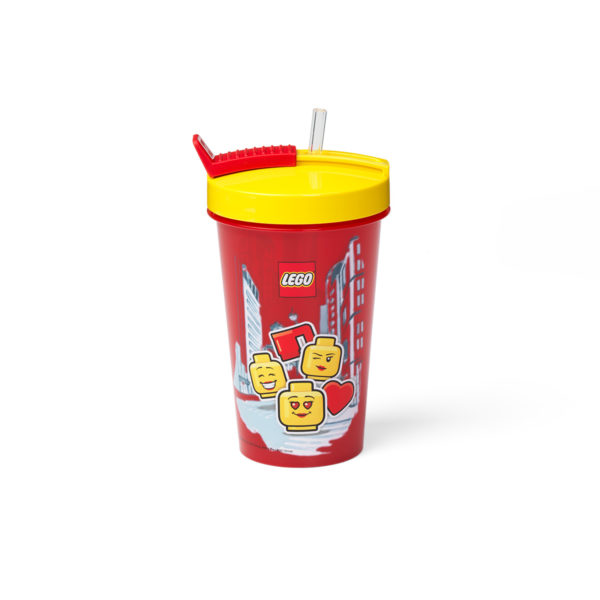Girl Tumbler with Straw LEGO Houseware set (#40441725-1, 2018)