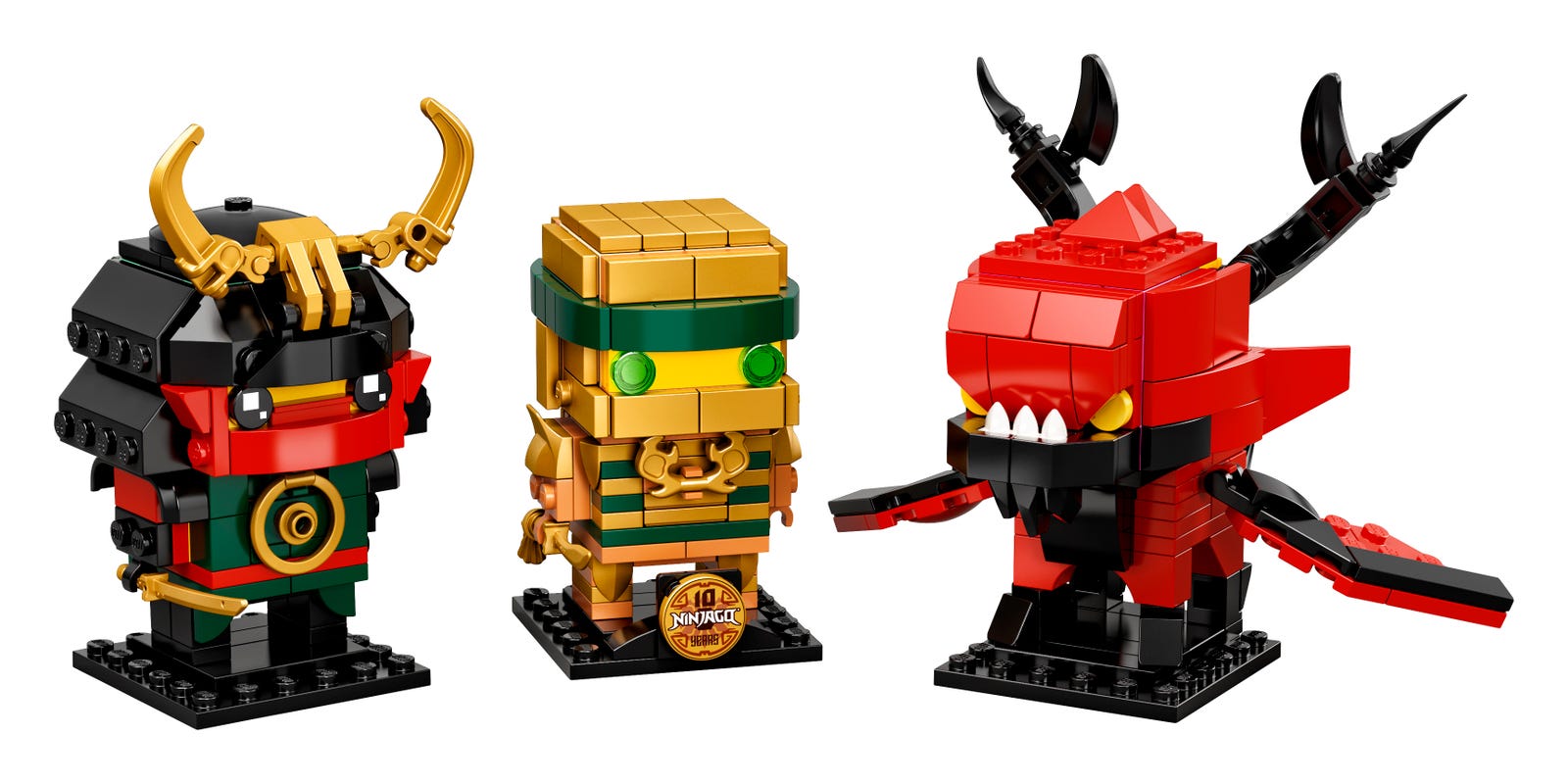 Ninjago 10 LEGO Brickheadz set (#40490-1, 2021)