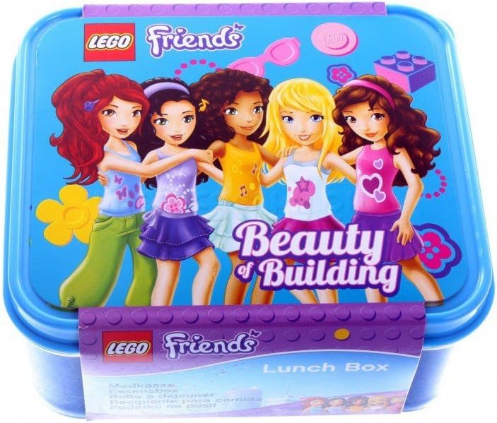 Friends Beauty of Building Lunch Box - Blue LEGO Houseware set (#40501717-1, 2012)
