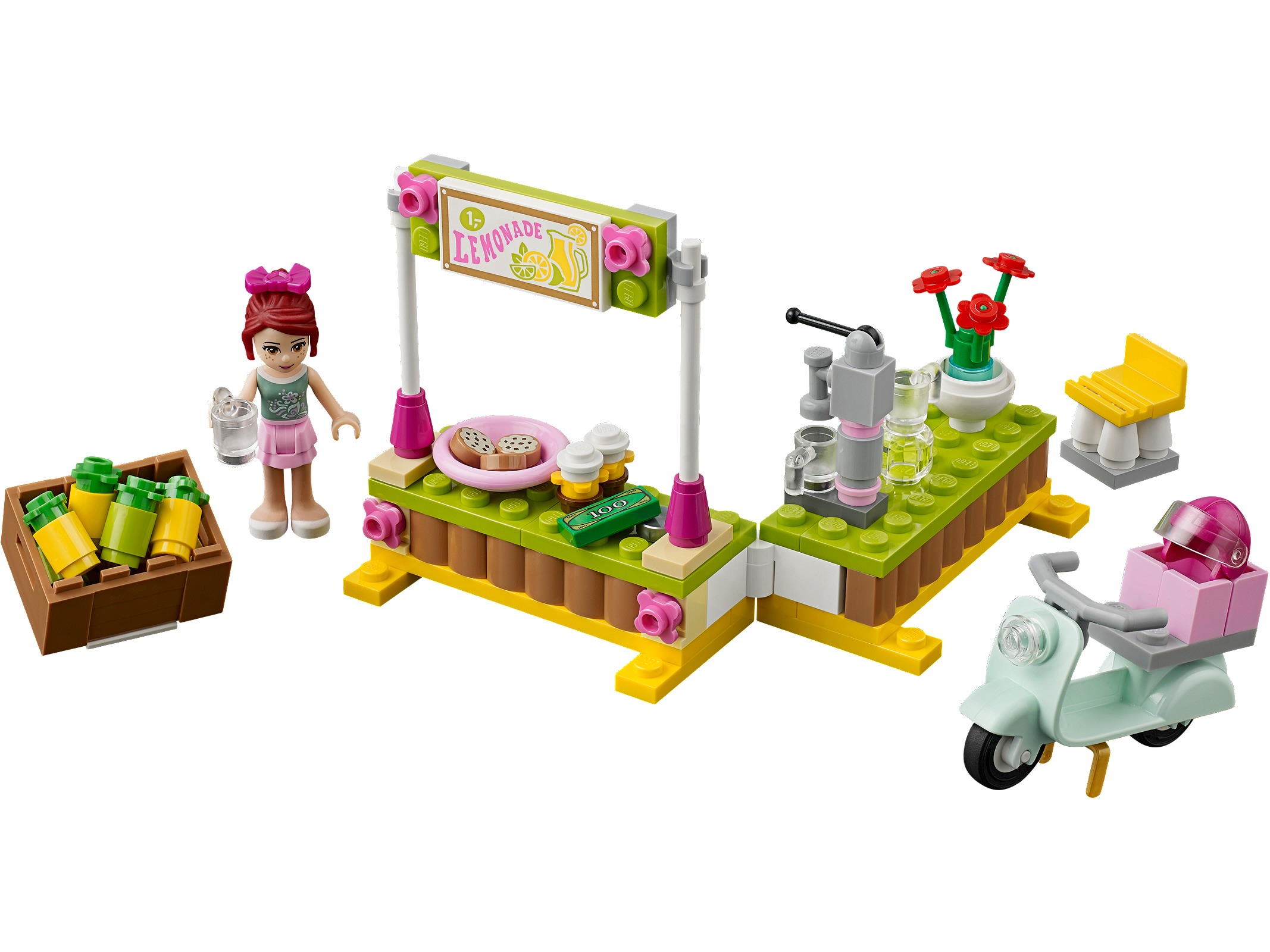 Mia's Lemonade Stand LEGO Friends set (#41027-1, 2014)