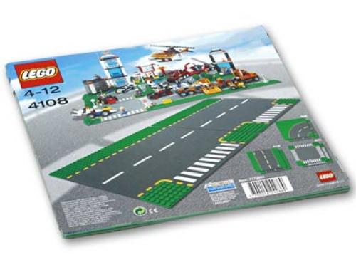 T-Junction Road Plates LEGO Town set (#4108-1, 2002)
