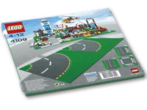 Curved Road Plates LEGO Town set (#4109-1, 2002)