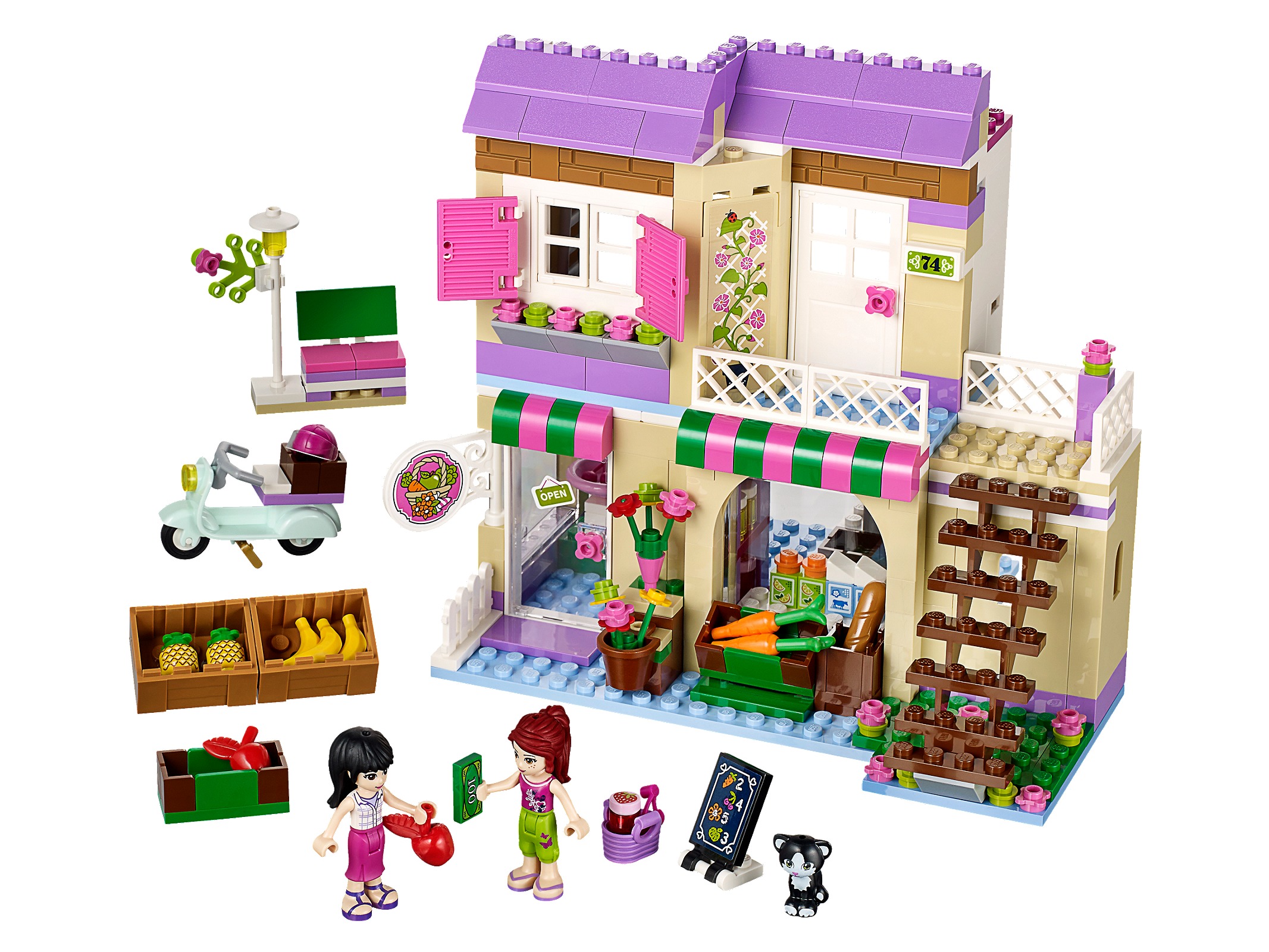 Heartlake Food Market LEGO Friends set (#41108-1, 2015)