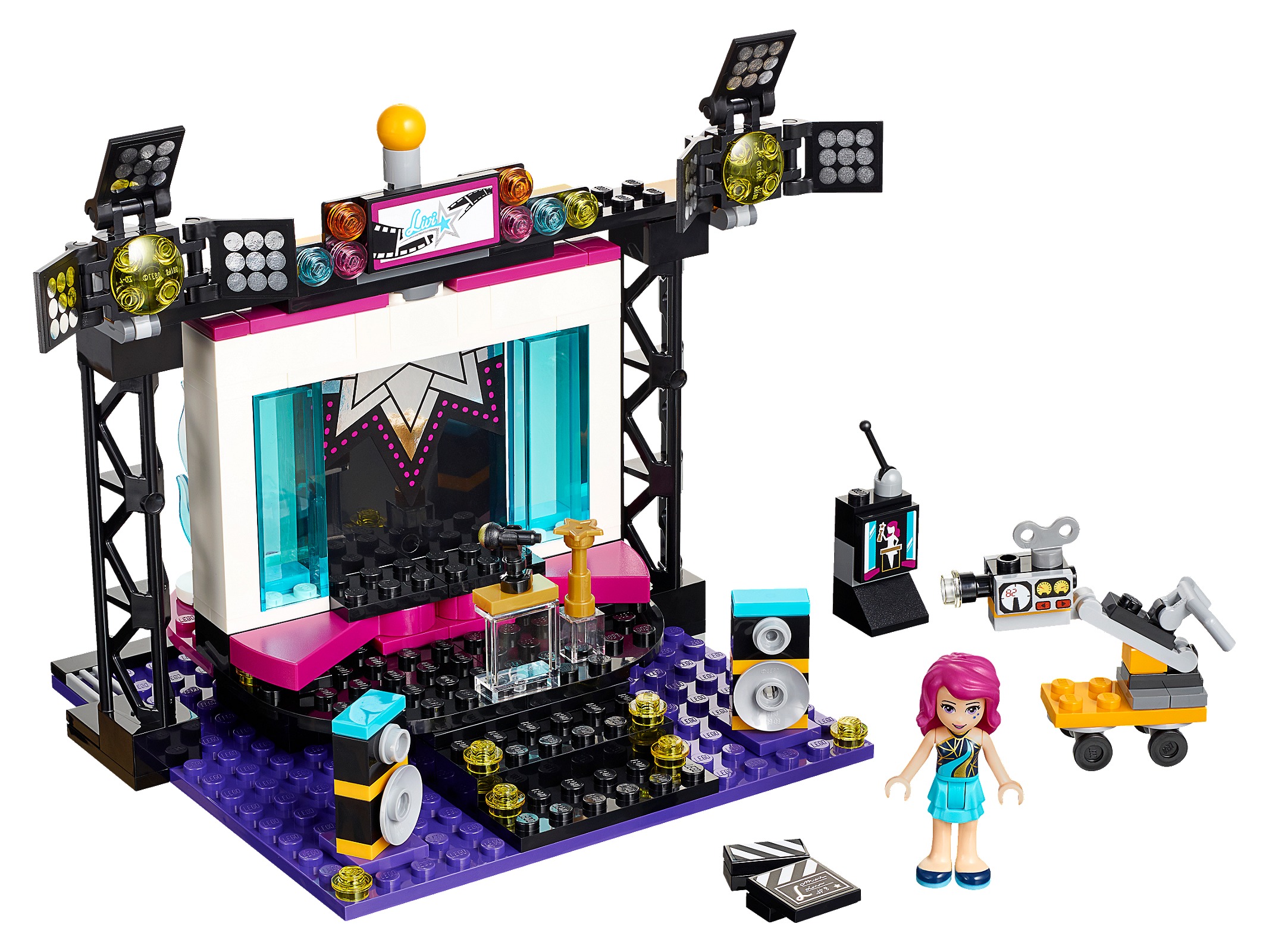 Pop Star TV Studio LEGO Friends set (#41117-1, 2016)