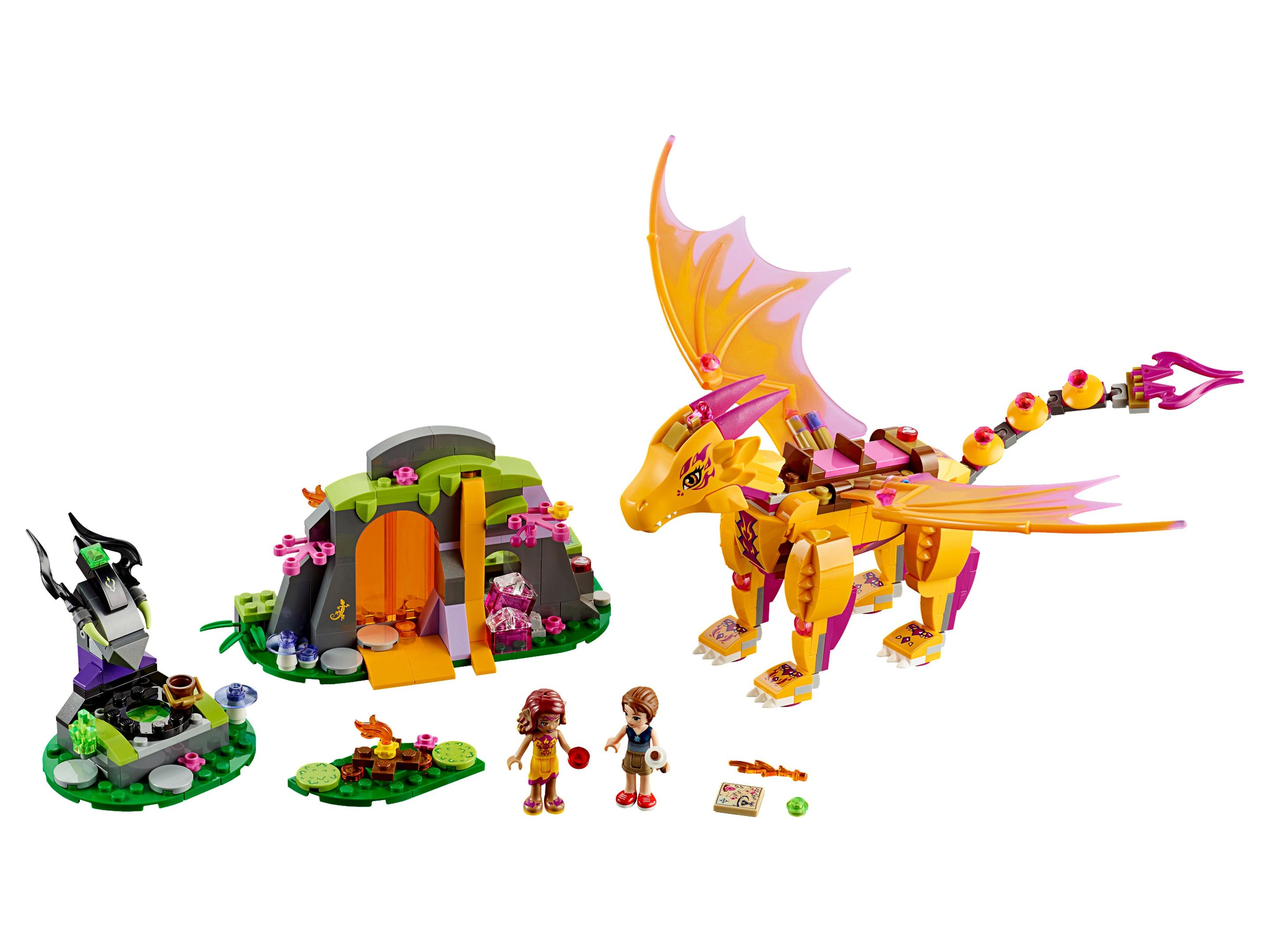Fire Dragon's Lava Cave LEGO Elves set (#41175-1, 2016)