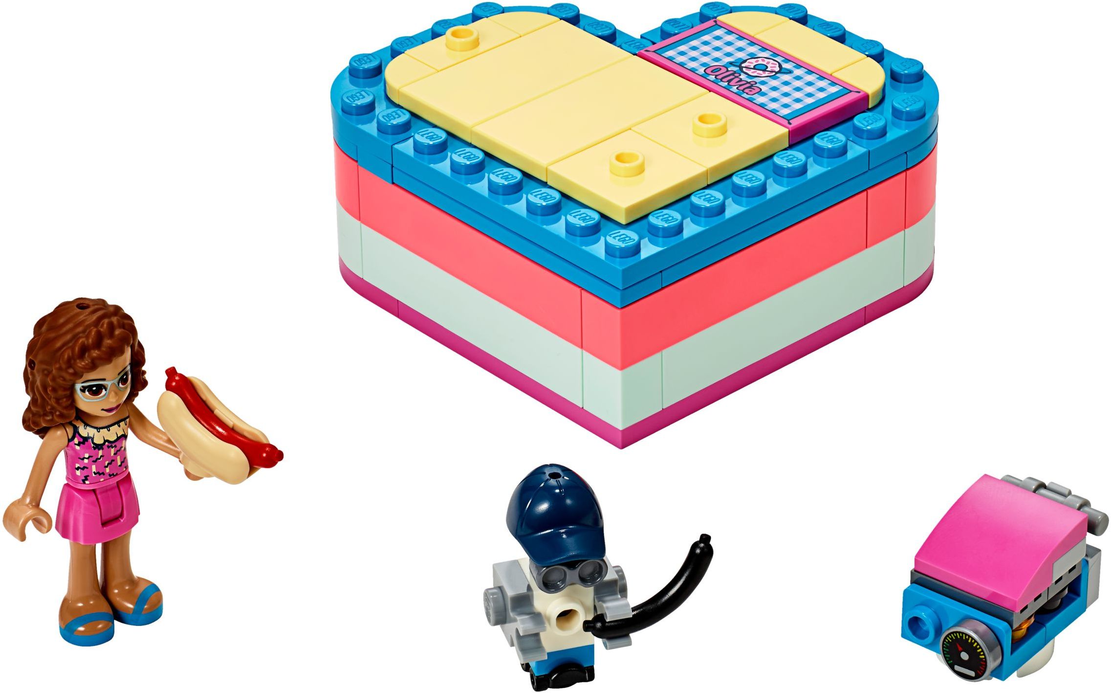 Olivia's Summer Heart Box LEGO Friends set (#41387-1, 2019)