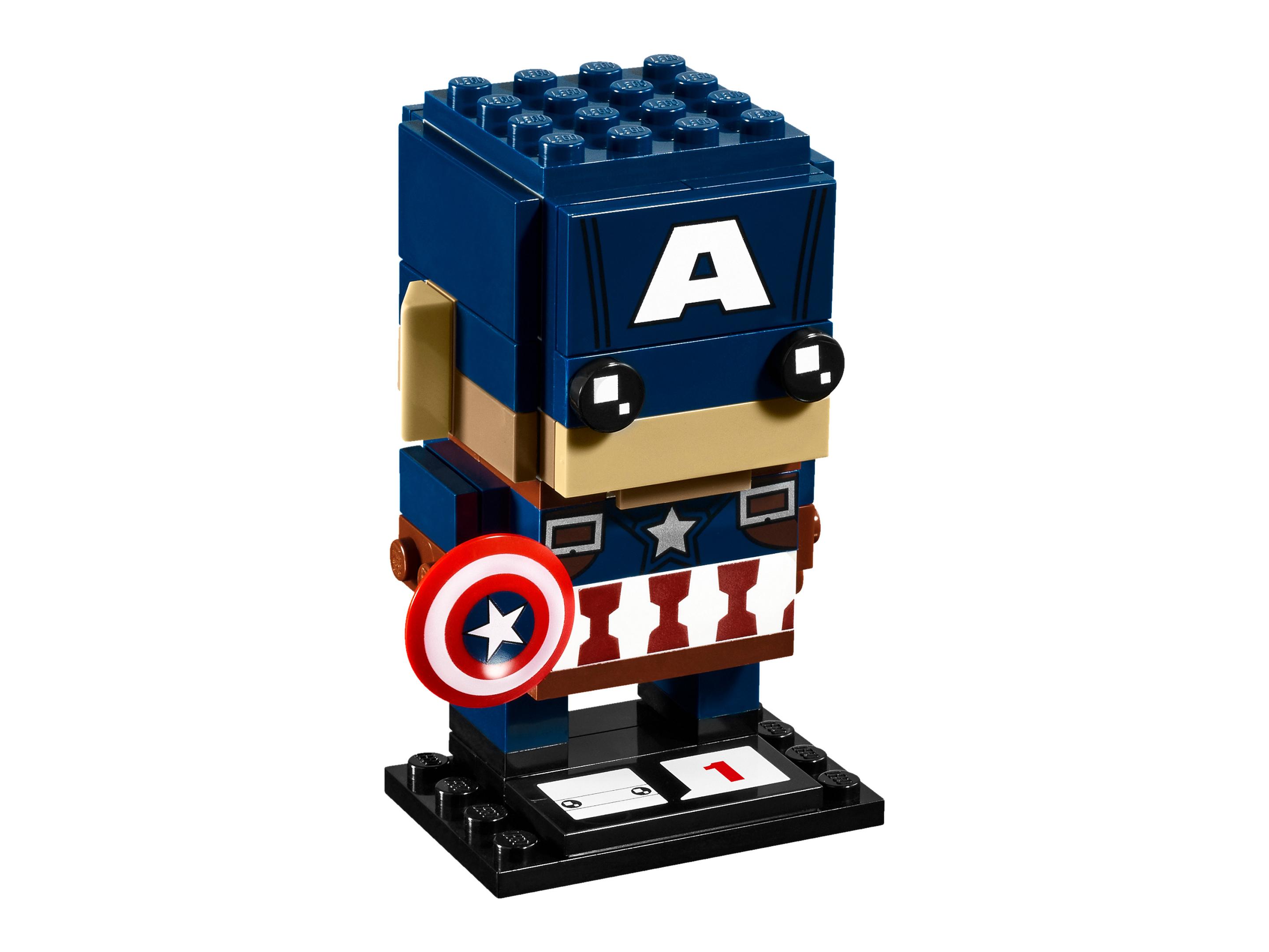 Captain America LEGO Brickheadz set (#41589-1, 2017)