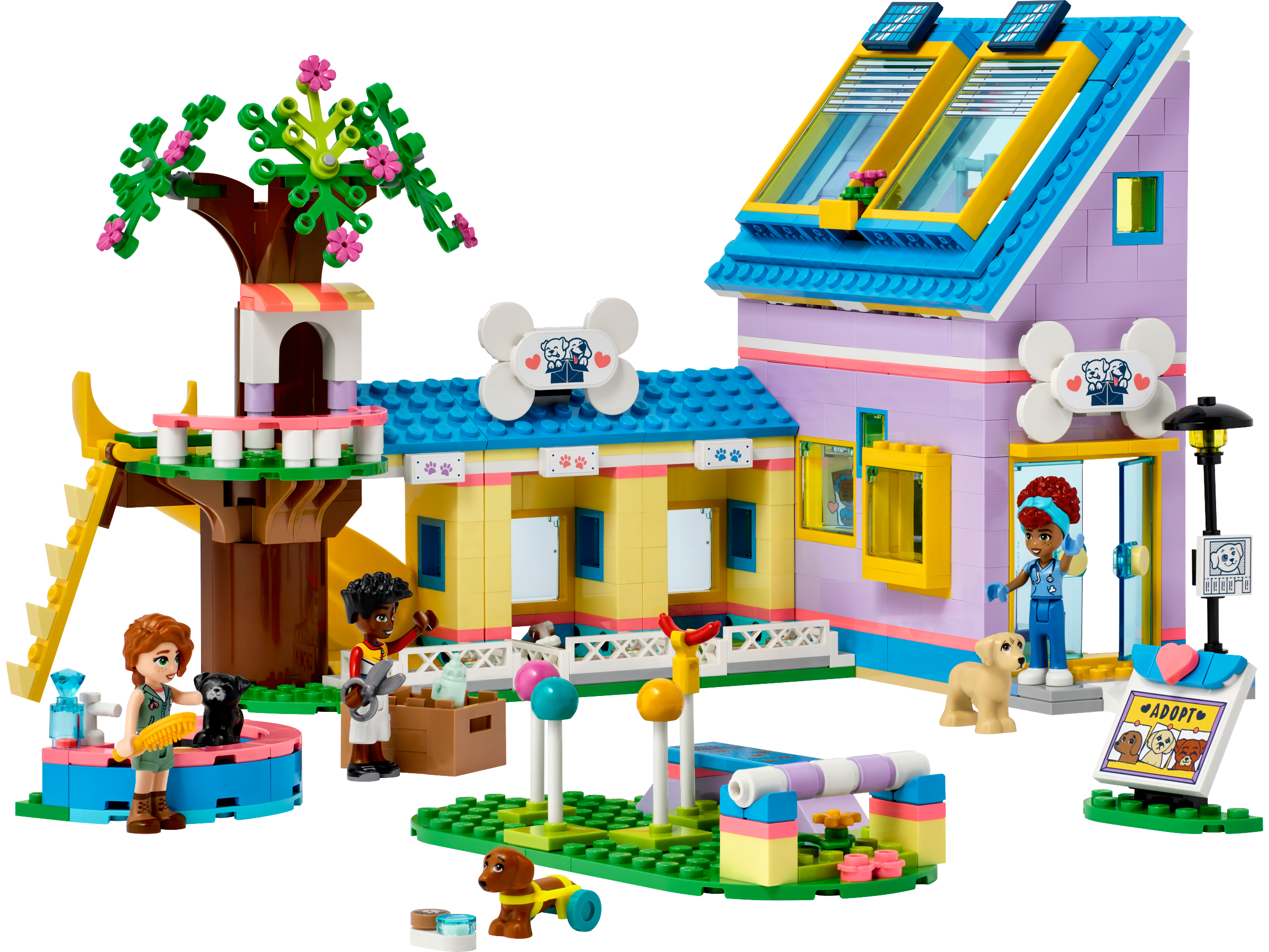 Dog Rescue Center LEGO Friends set (#41727-1, 2023)