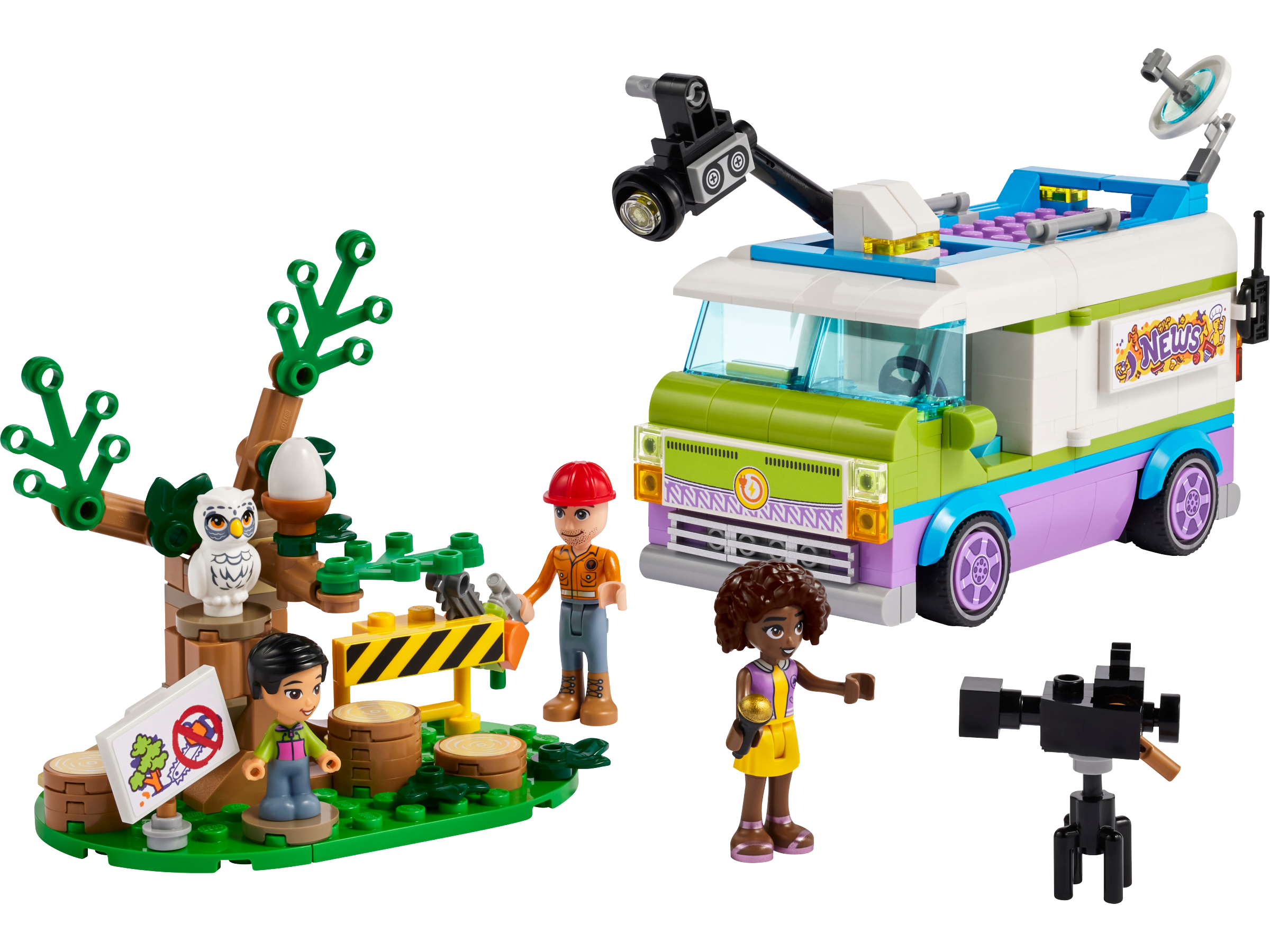 Newsroom Van LEGO Friends set (#41749-1, 2023)