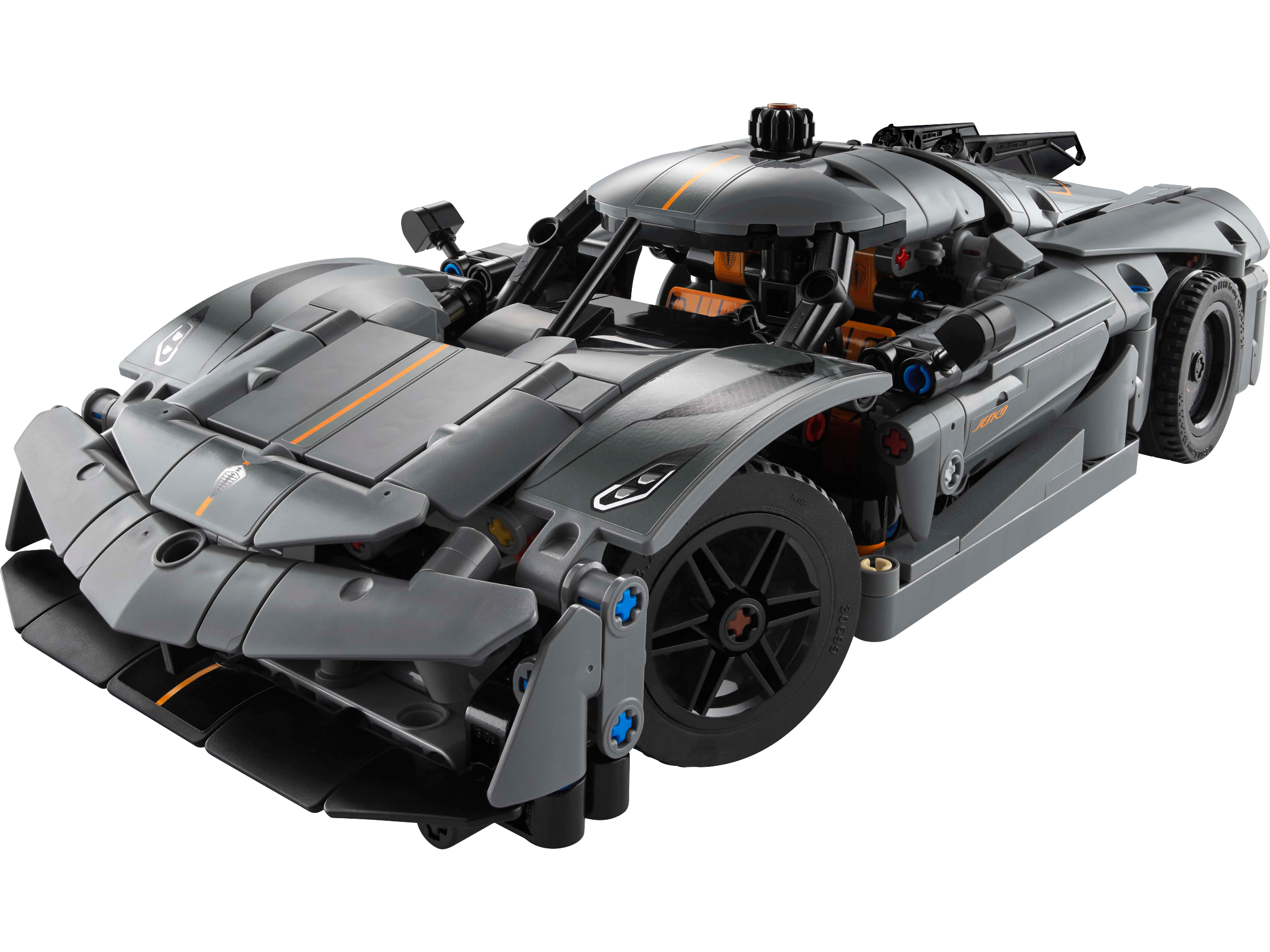 Koenigsegg Jesko Absolut Grey Hypercar LEGO Technic set (#42173-1, 2024)