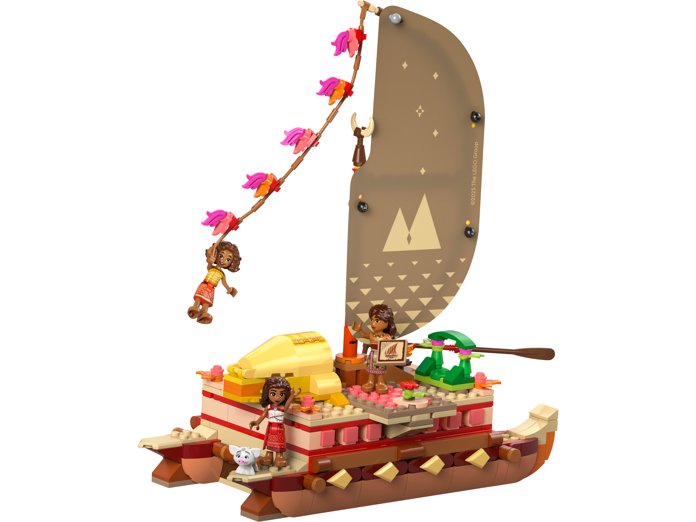 Moana's Adventure Canoe LEGO Disney set (#43270-1, 2025)