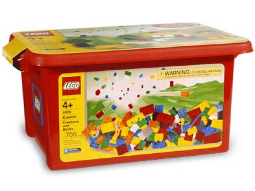 Creations and Bricks {Red Tub} LEGO Creator set (#4400-1, 2003)