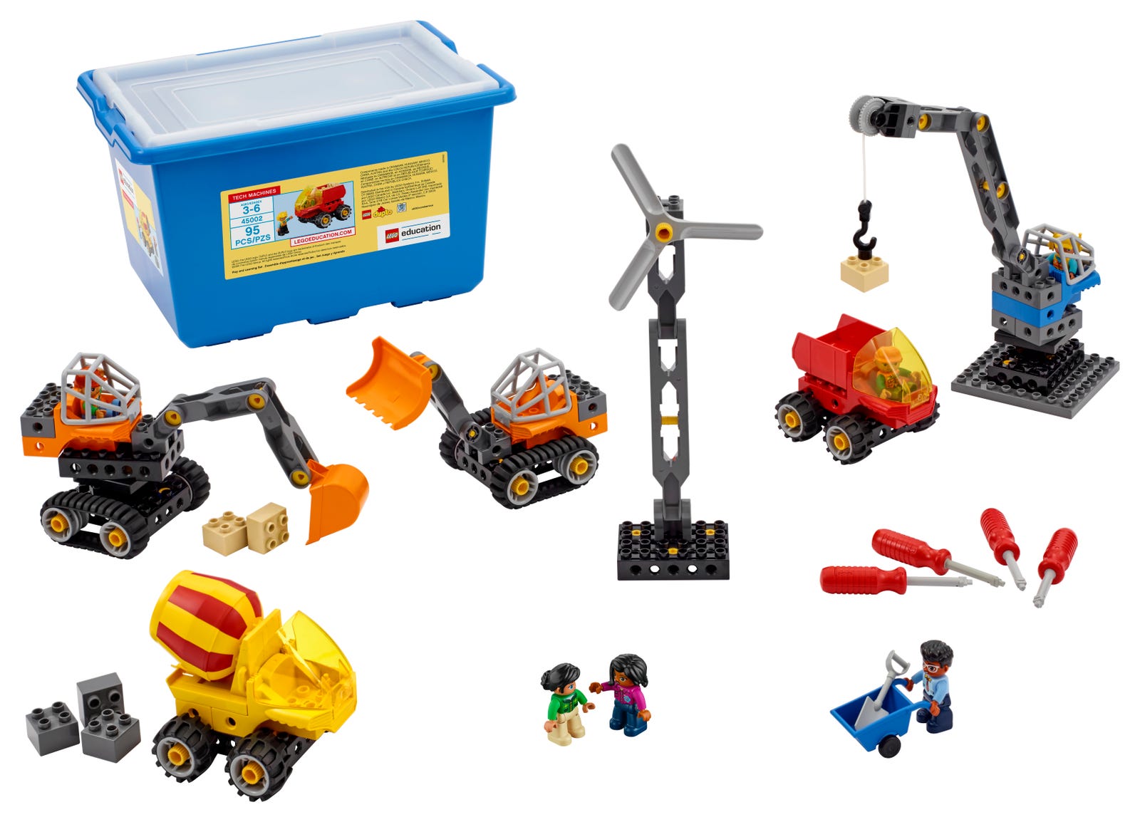Tech Machines Set with Storage LEGO set (#45002-1, 99 pieces)