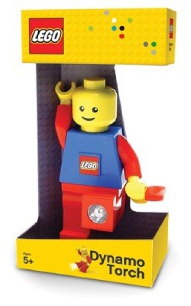 Minifigure Dynamo Flashlight with Blue Torso, Red Arms and Red Legs LEGO Houseware set (#4895028506575-2, 2009)