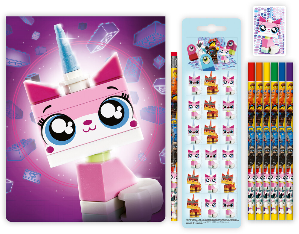 The LEGO Movie 2 Stationery Set - Unikitty LEGO set (#4895028523473-1)