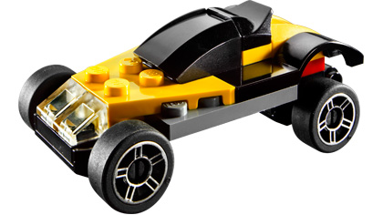 Yellow Sports Car LEGO Racers set (#4947-1, 2006)