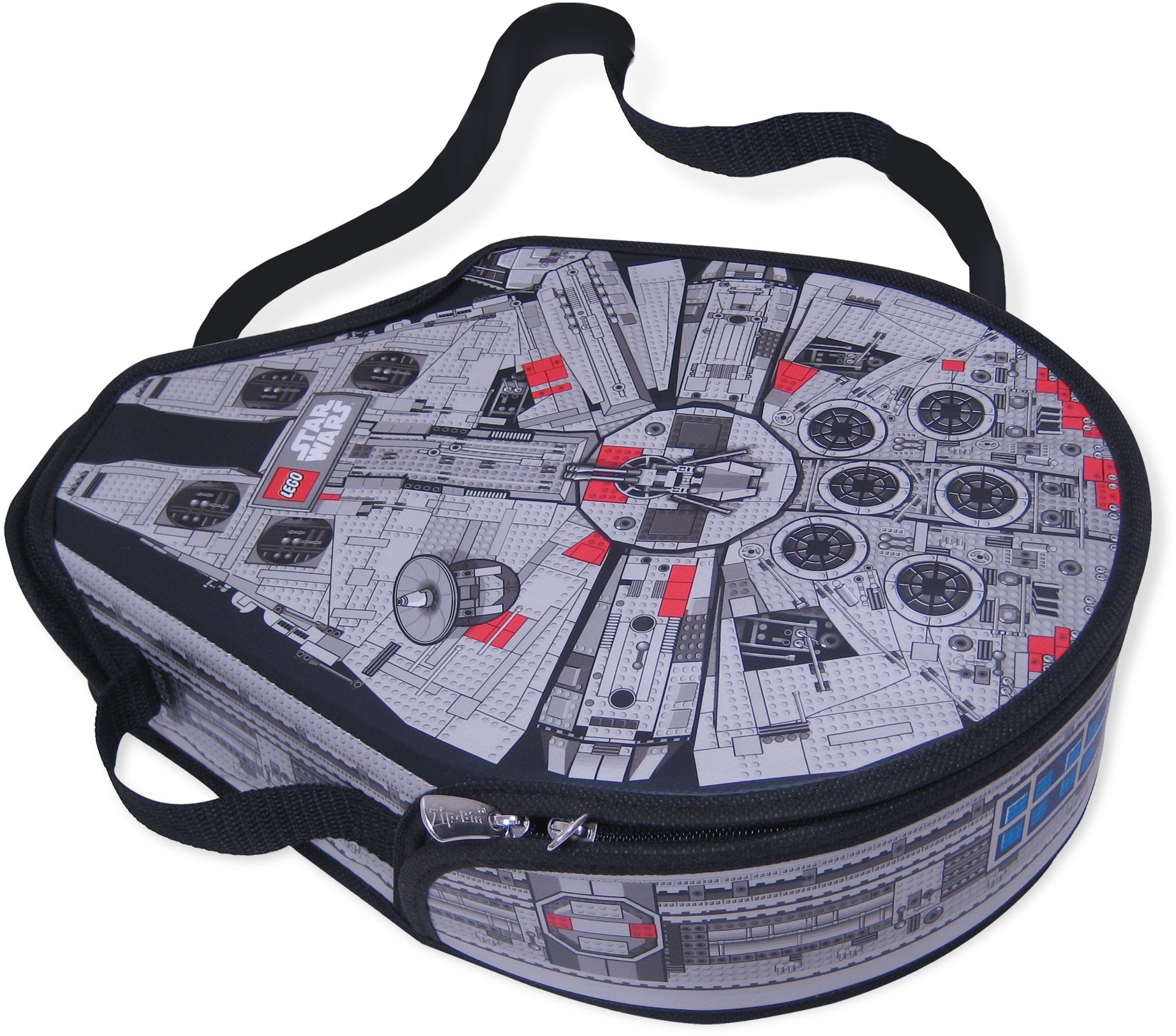 Star Wars ZipBin Millennium Falcon Messenger Bag LEGO Storage set (#5001050-1, 2012)