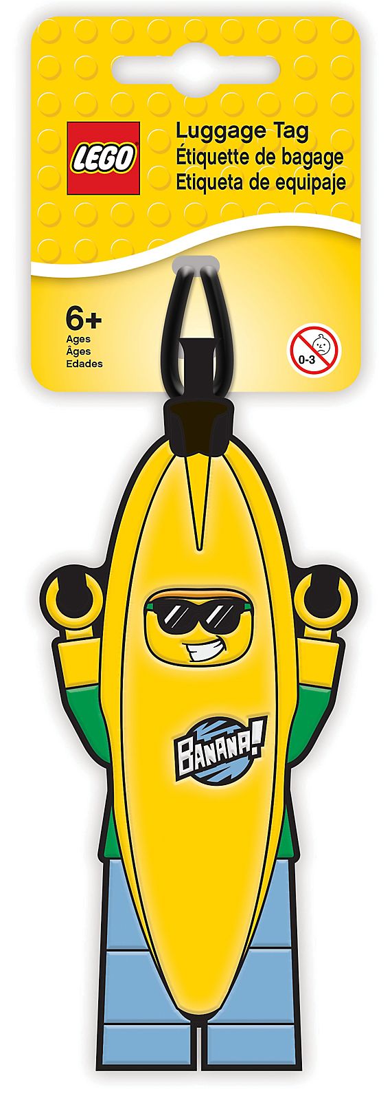 Banana Guy Luggage Tag LEGO Bag and Luggage Tags set (#5005580-1, 2018)