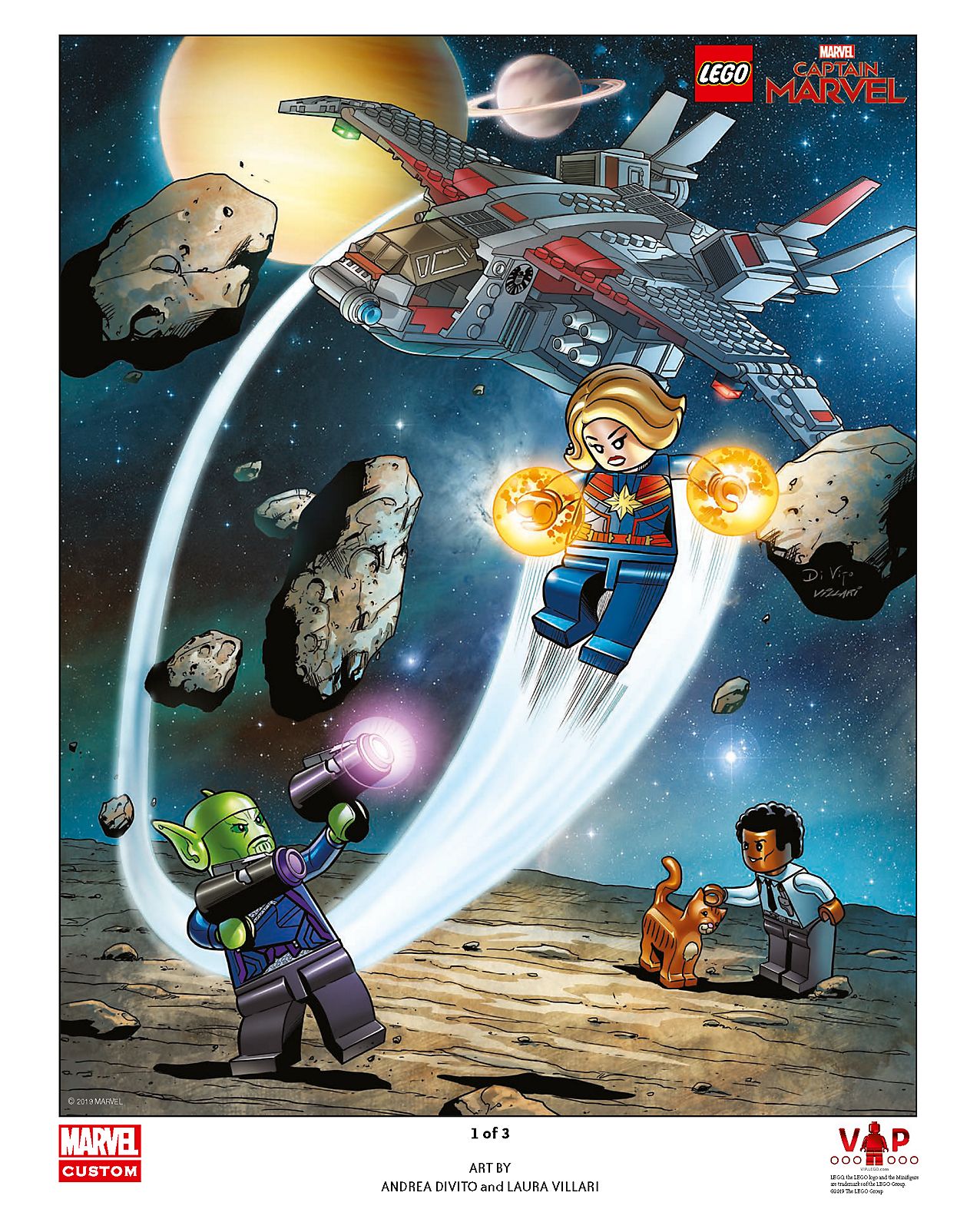Captain Marvel Art Print