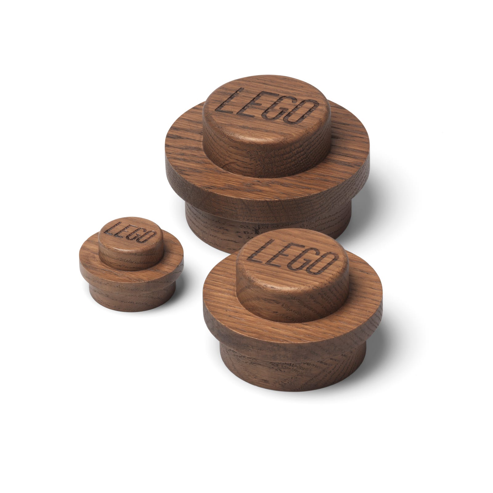 Wooden Wall Hanger Set (Dark Oak) LEGO set (#5007112-1)