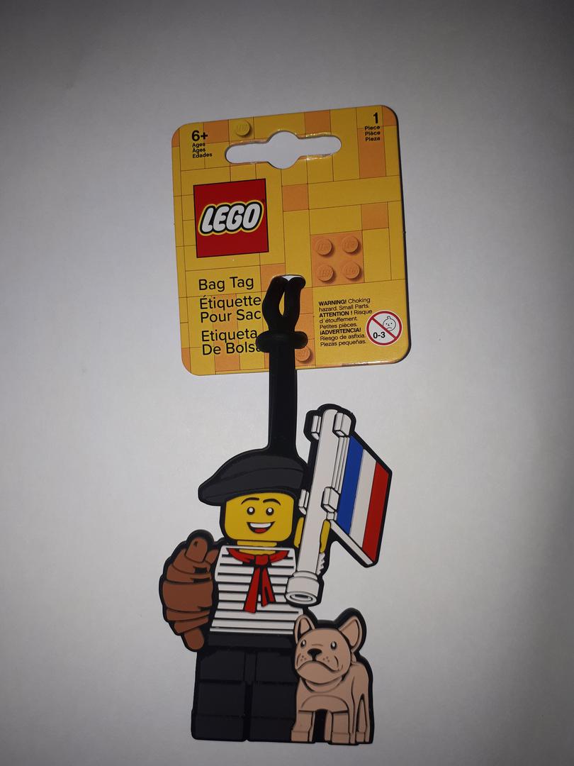 French Minifigure Bag Tag LEGO Bag and Luggage Tags set (#5007257-1, 2023)