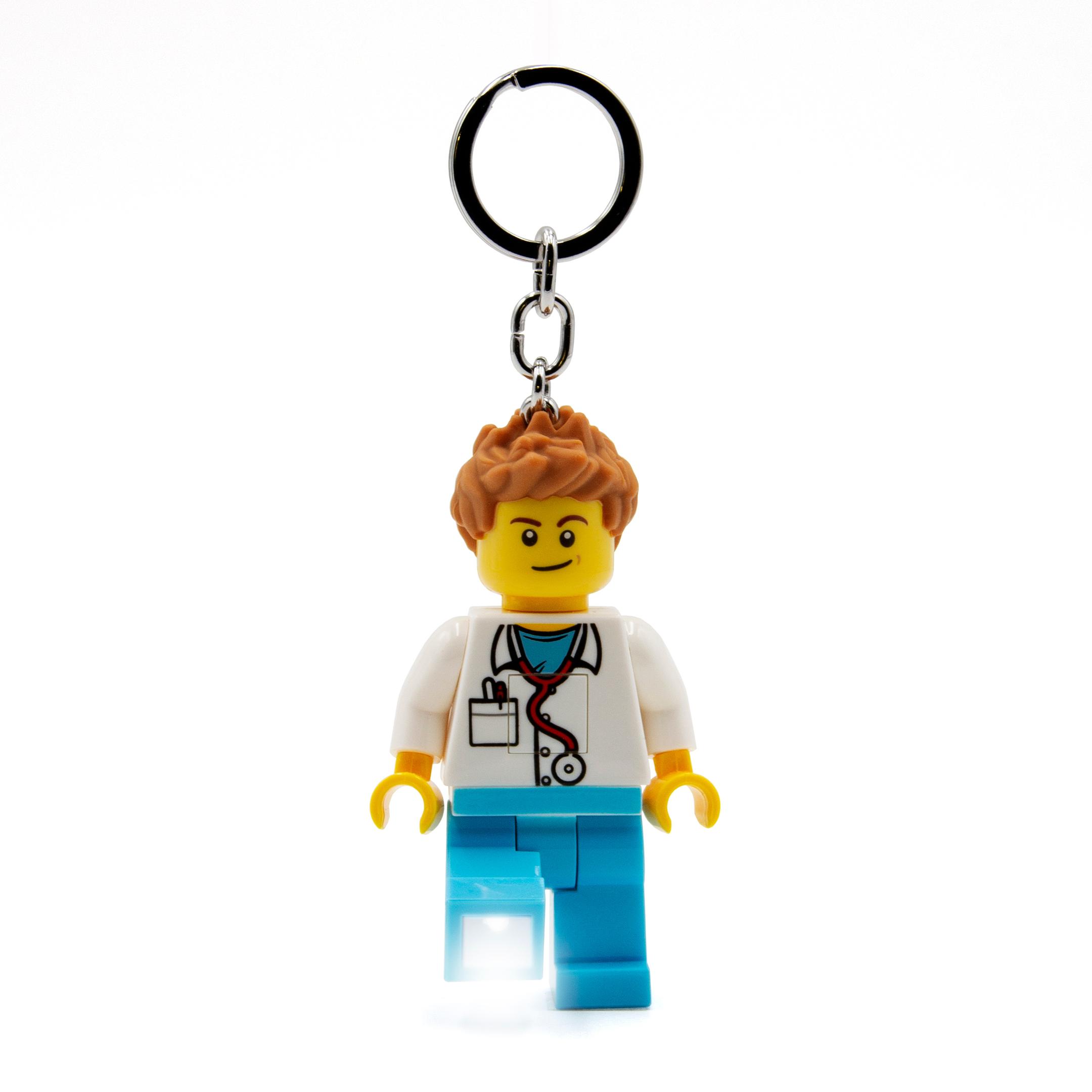 Male Doctor Key Light LEGO Key Chain set (#5007901-1, 2023)