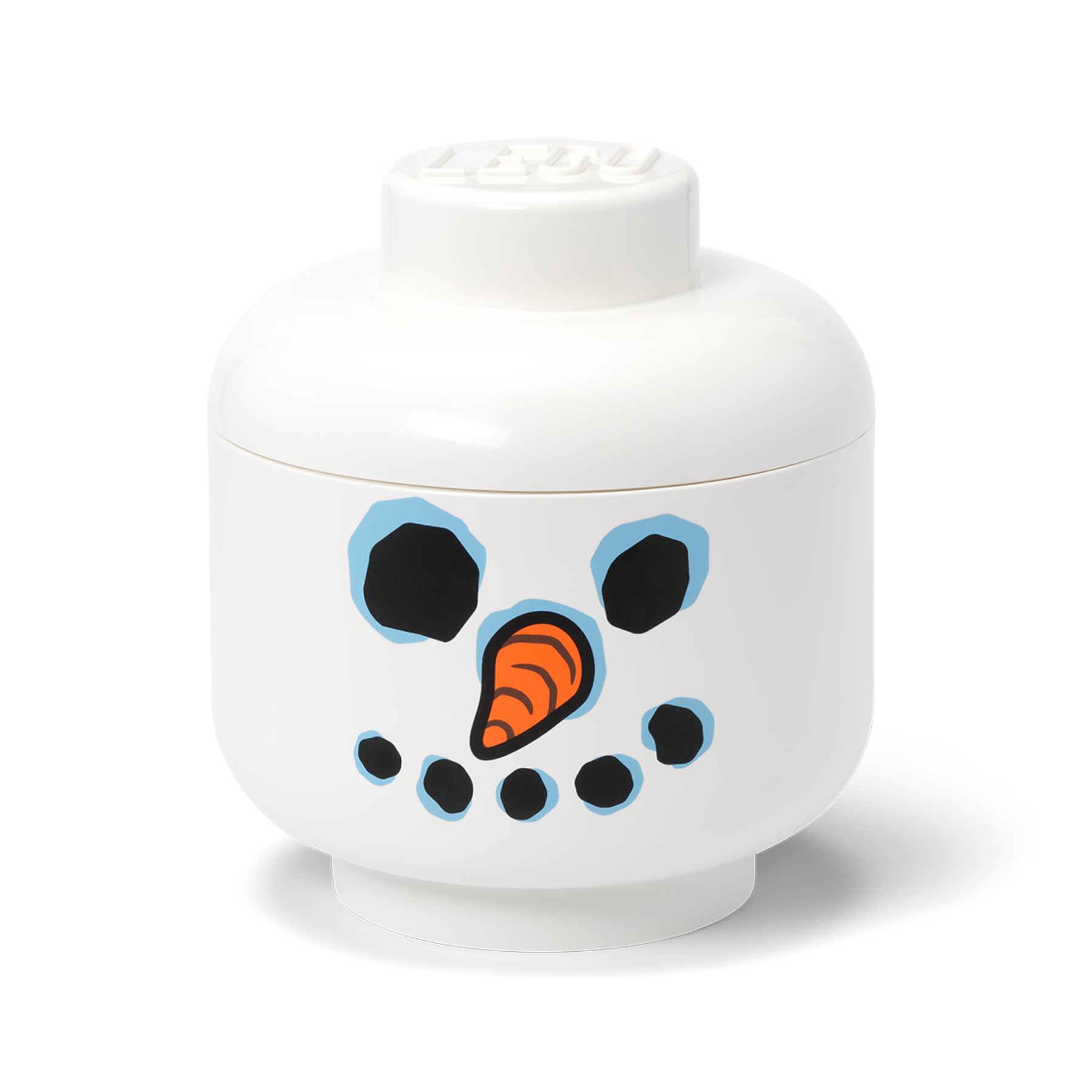 Storage Head L (Snowman) LEGO Storage set (#5009865-1, 2025)
