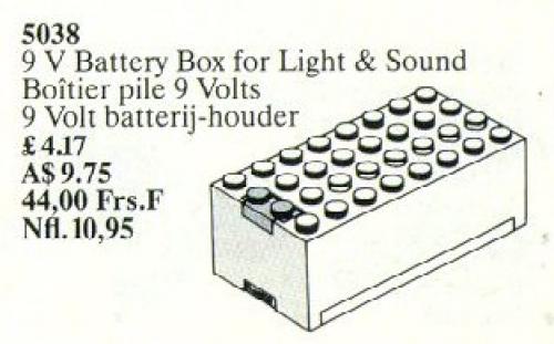 9V Battery Box LEGO Service Packs set (#5038-1, 1988)