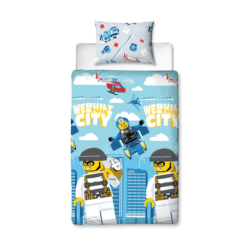 City Police on the Run Duvet Set LEGO Houseware set (#5056197129517-1, 2020)