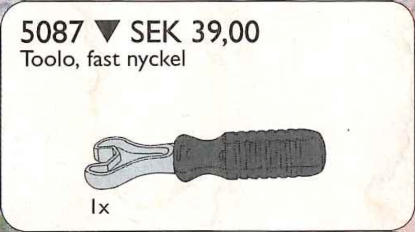Toolo Wrench LEGO Service Packs set (#5087-1, 1996)